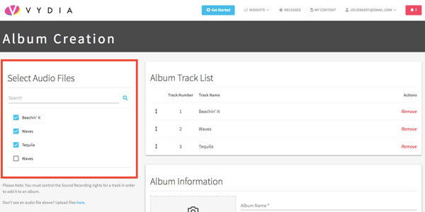 Vydia Audio Distribution Step 8