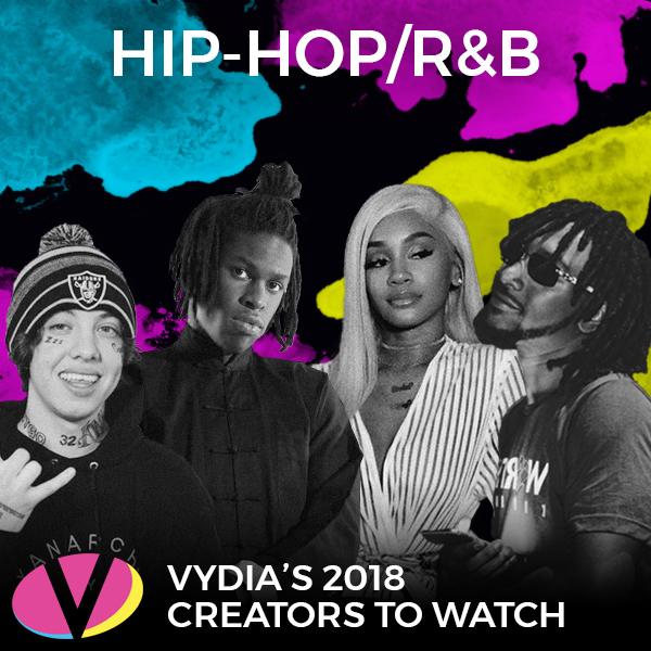 Vydia’s 2018 Hip-Hop R&B Creators To Watch: Daniel Caesar, Lil Xan, Saweetie, & FMB DZ